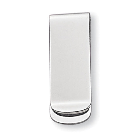Elongated Nickel-Plated Money Clip