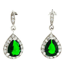 Emerald Teardrop Earrings