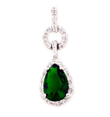 Emerald Teardrop Pendant