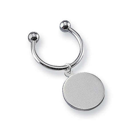 Silver-Plated Round C Ring Key Holder