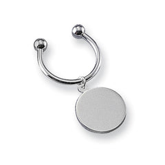 Silver-Plated Round C Ring Key Holder
