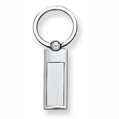 Silver Rectangular Key Ring