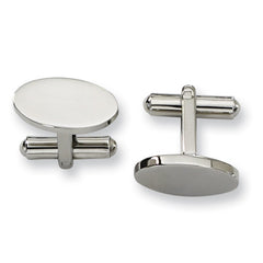 Round Stainless Steel Cuff Links