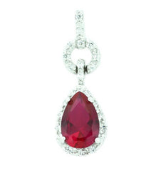 Ruby Teardrop Pendant