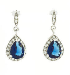 Sapphire Teardrop Earrings