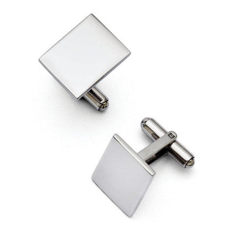 Square Stainless Steel Cuff Links
