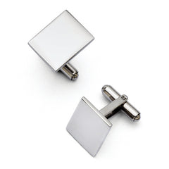 Square Stainless Steel Cuff Links