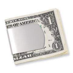 Nickel-Plated Wide Money Clip